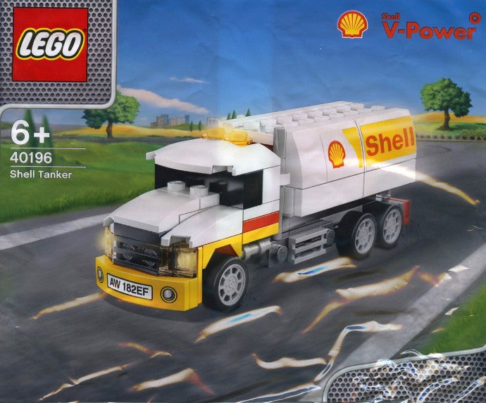 LEGO Promotional: 2014 The New Shell V-power Collection Shell Tanker Polybag 40196 Limited Edition Sealed (40196) - New Sealed - box front