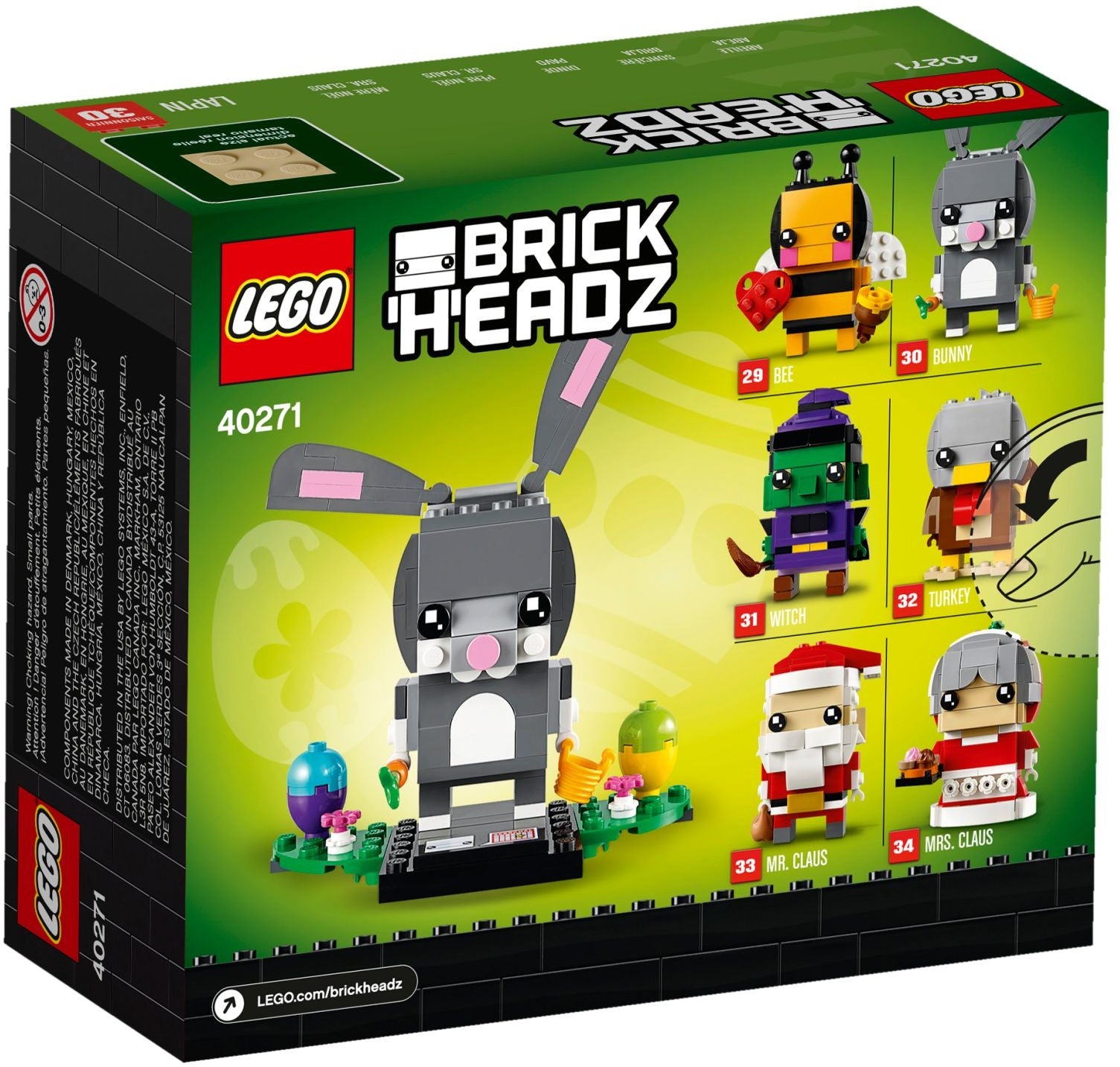 LEGO Brickheadz: Easter Bunny (40271) - New Sealed - minifigures