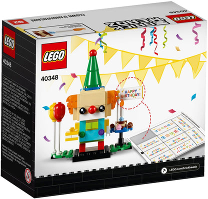 LEGO BrickHeadz: Birthday Clown (40348) - New Sealed - set details