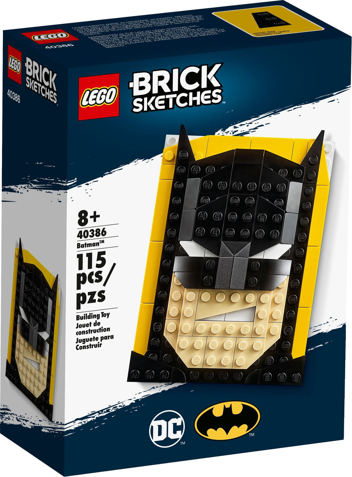 LEGO Brick Sketches: Brick Sketches Super Heroes Batman Set 40386 (40386) - New Sealed - box front