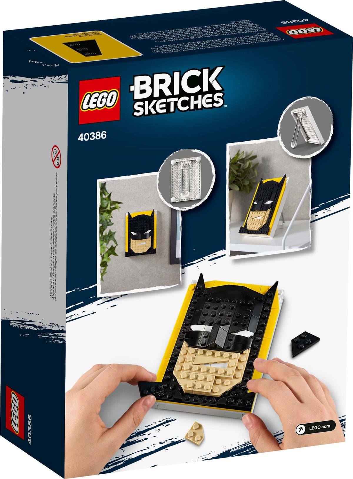 LEGO Brick Sketches: Brick Sketches Super Heroes Batman Set 40386 (40386) - New Sealed - set details