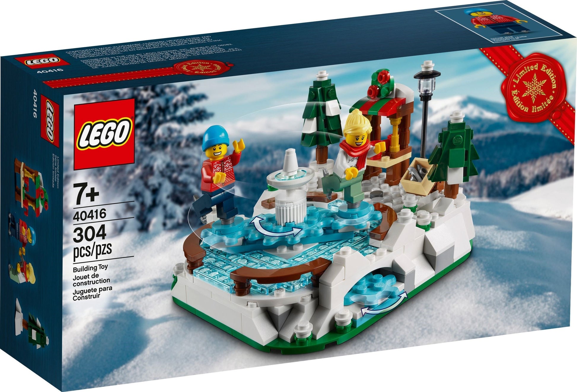 LEGO Seasonal: Ice Skating Rink (40416) - New Sealed - box front