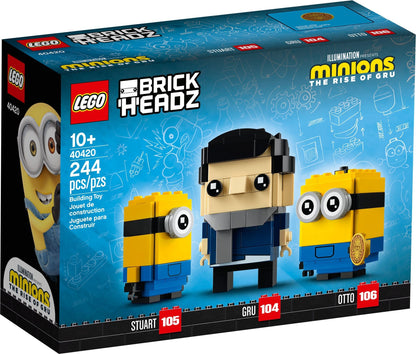 LEGO Brickheadz: Gru, Stuart and Otto (40420) - New Sealed - box front