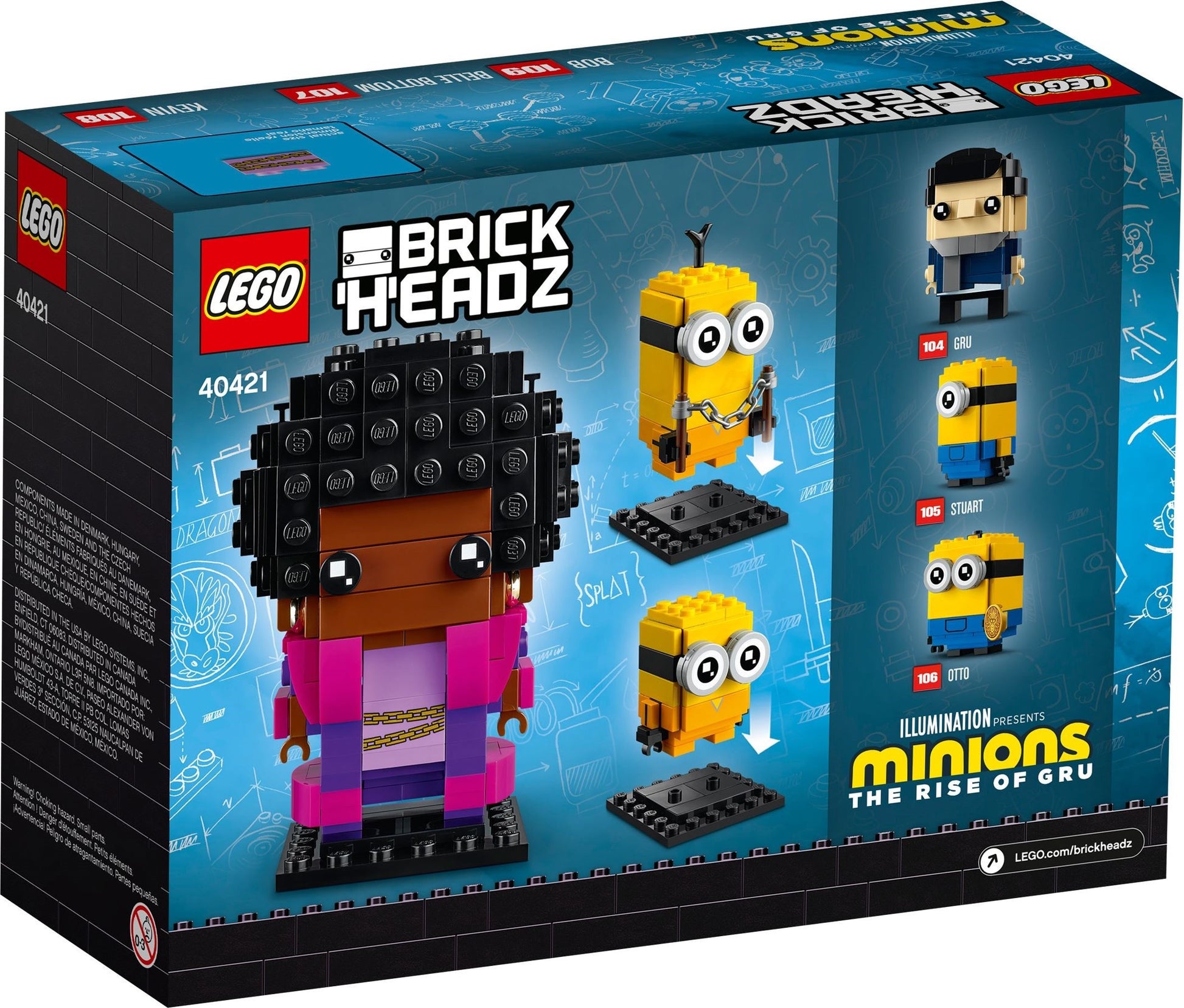 LEGO Brickheadz: Belle Bottom, Kevin and Bob (40421) - New Sealed - alternate view