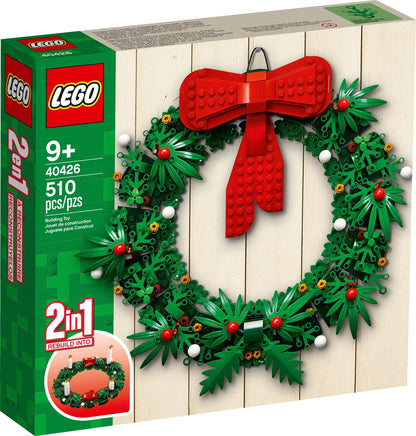 LEGO Seasonal: Christmas Wreath 2-in-1-40426 (40426) - New Sealed - box front