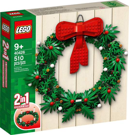 LEGO Seasonal: Christmas Wreath 2-in-1-40426 (40426) - New Sealed - box front