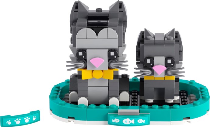 LEGO Brickheadz: Shorthair Cat and Kitten (40441) - New Sealed - minifigures
