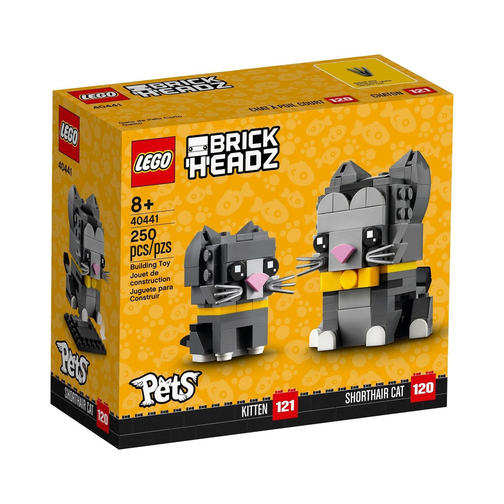 LEGO Brickheadz: Shorthair Cat and Kitten (40441) - New Sealed - box front