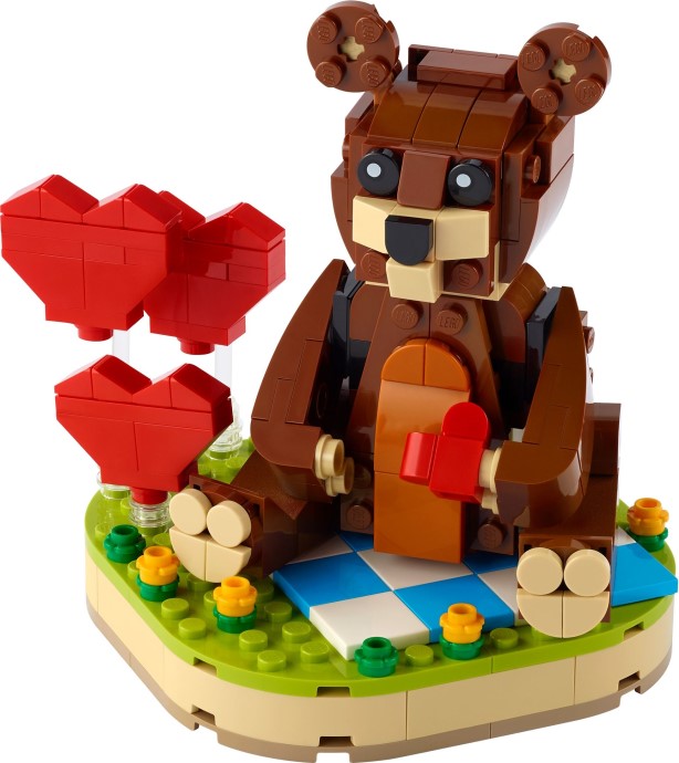 LEGO Seasonal: Valentine's Brown Bear (40462) - New Sealed - play features