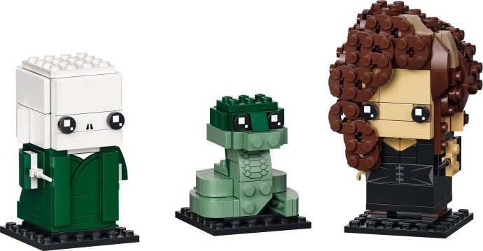 LEGO Brickheadz: 40496 HARRY POTTER BRICKHEADZ Voldemort - Nagini - Bellatrix (40496) - New Sealed - close-up