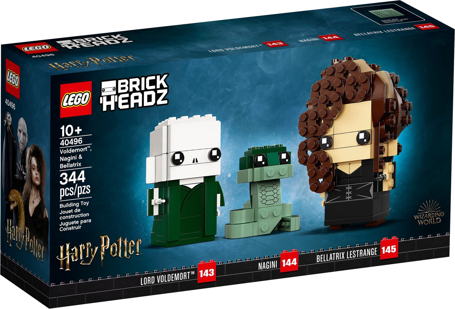 LEGO Brickheadz: 40496 HARRY POTTER BRICKHEADZ Voldemort - Nagini - Bellatrix (40496) - New Sealed - box front