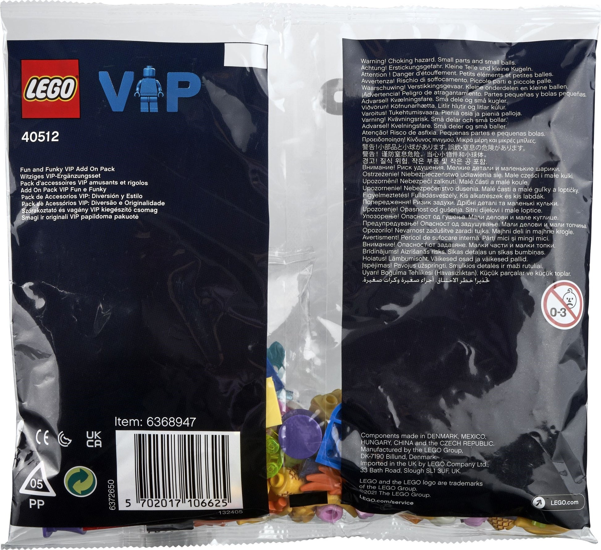 LEGO Promotional: Fun and Funky VIP Add On Pack (40512) - New Sealed - built set