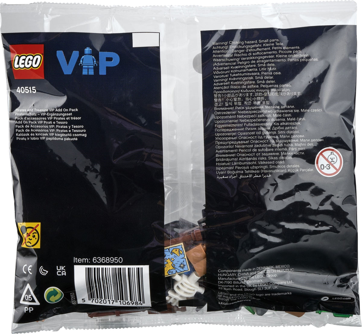 LEGO Promotional: Pirates and Treasure VIP Add On Pack (40515) - New Sealed - built set