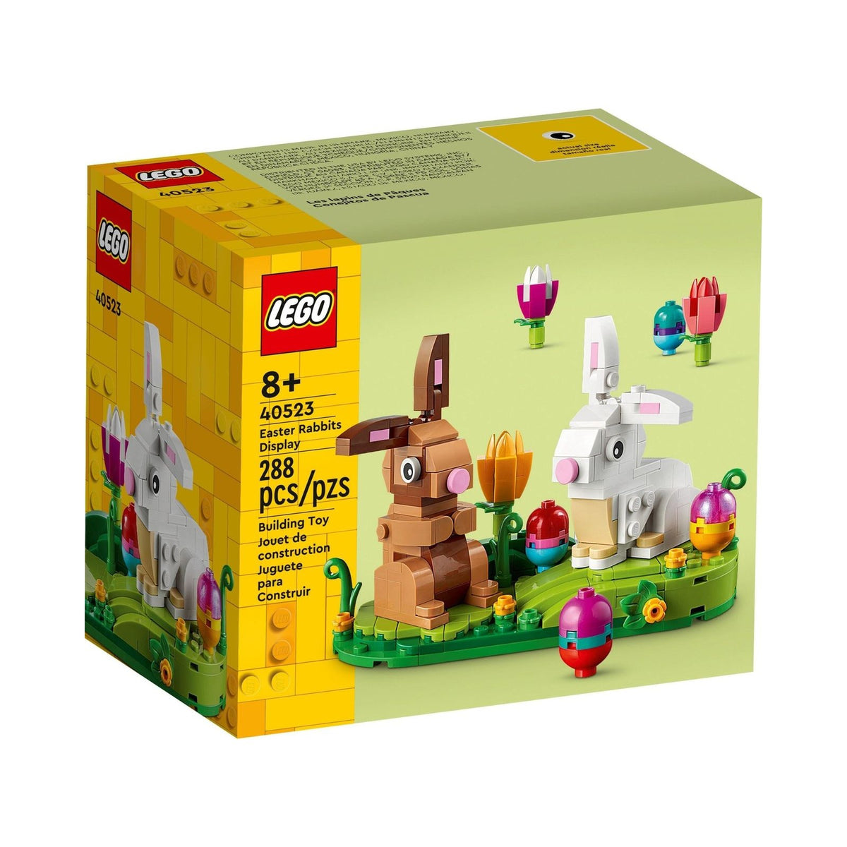 LEGO Seasonal: Easter Rabbits Display 40523 Building Kit; For Ages 8+ (287 Pieces) (40523) - New Sealed - box front