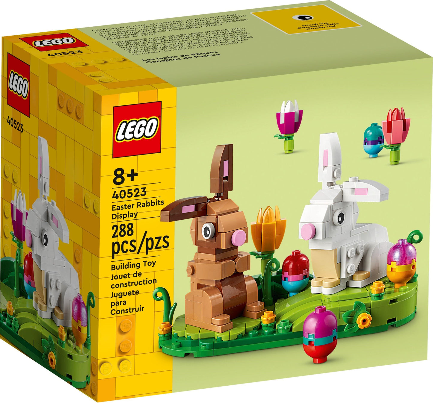 LEGO Seasonal: Easter Rabbits Display 40523 Building Kit; For Ages 8+ (287 Pieces) (40523) - New Sealed - box front