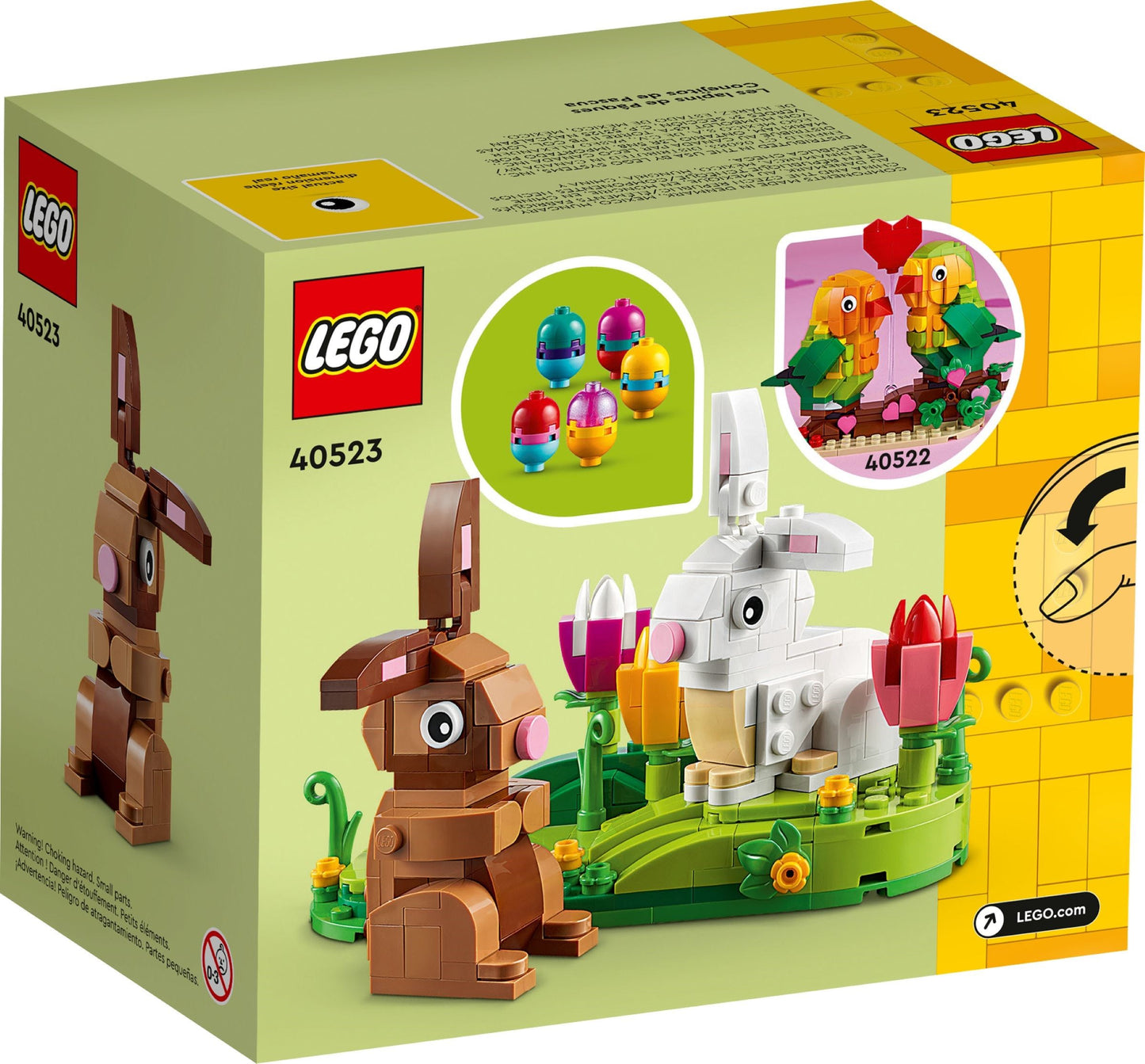 LEGO Seasonal: Easter Rabbits Display 40523 Building Kit; For Ages 8+ (287 Pieces) (40523) - New Sealed - built set
