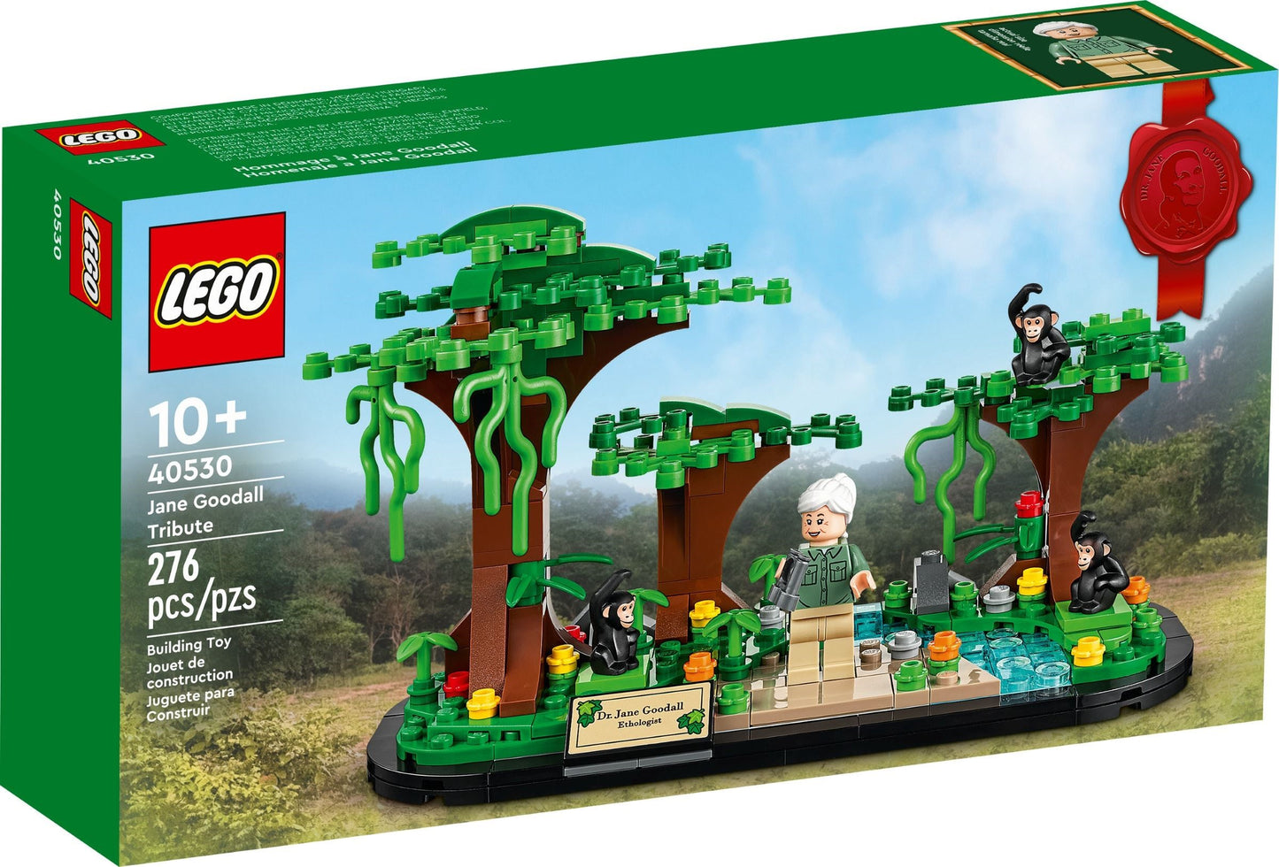 LEGO Promotional: Jane Goodall Tribute (40530) - New Sealed - box front