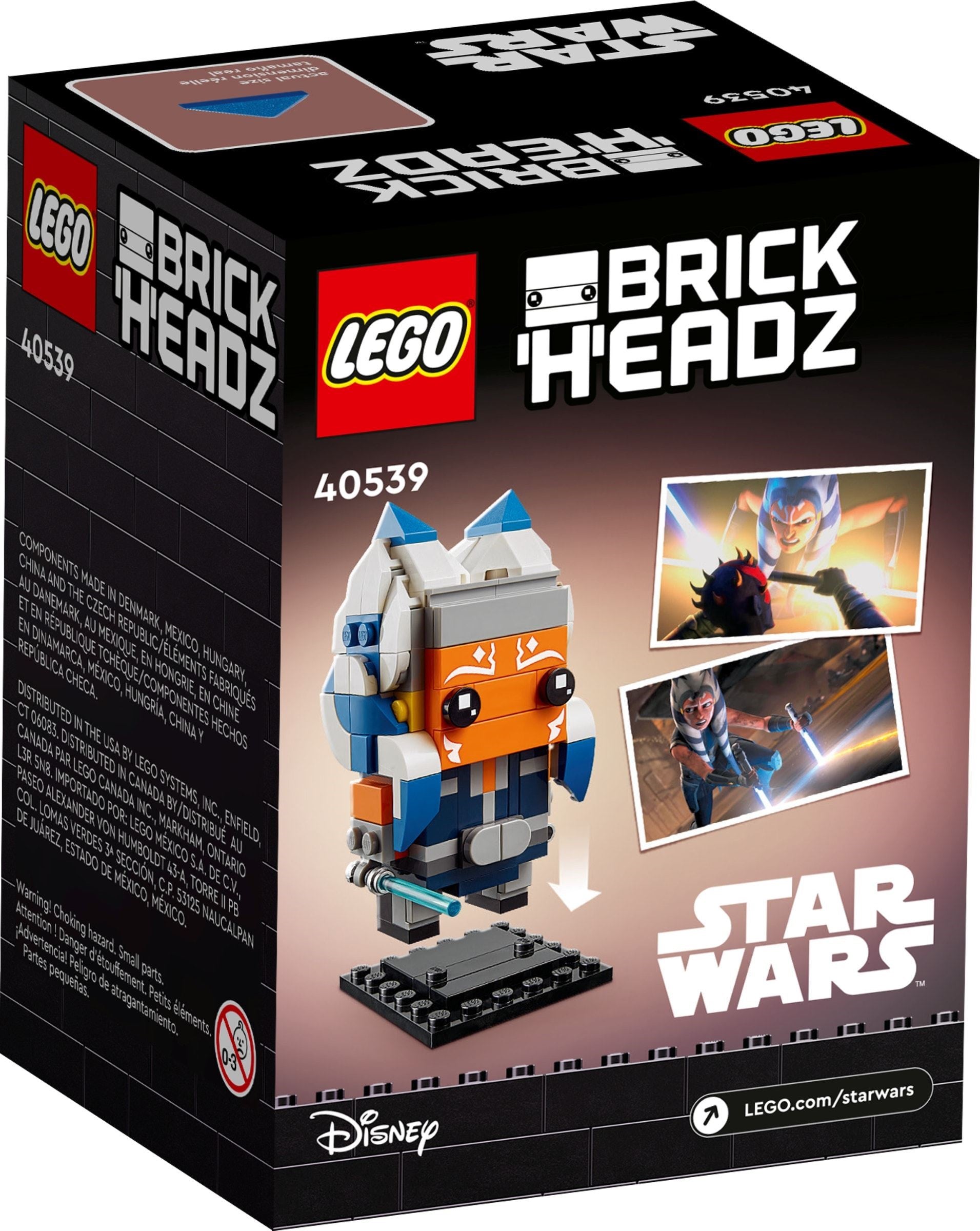 LEGO Brickheadz: Ahsoka Tano (40539) - New Sealed - set details