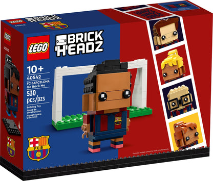 LEGO Brickheadz: 40542 Brickheadz FC Barcelona Go Brick Me 10+ 530 Pieces Create Your Own Barcelona Player Model (40542) - New Sealed - box front