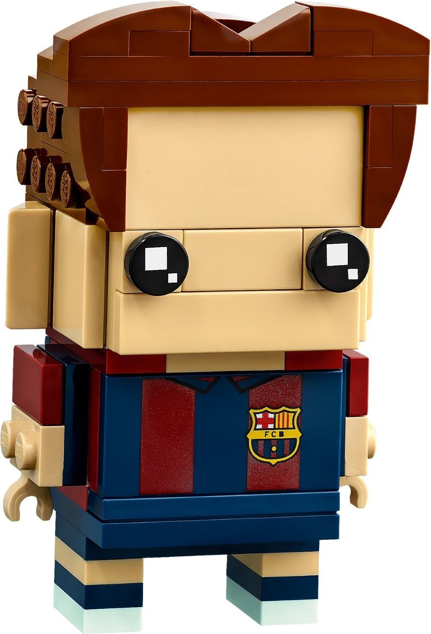 LEGO Brickheadz: 40542 Brickheadz FC Barcelona Go Brick Me 10+ 530 Pieces Create Your Own Barcelona Player Model (40542) - New Sealed - close-up
