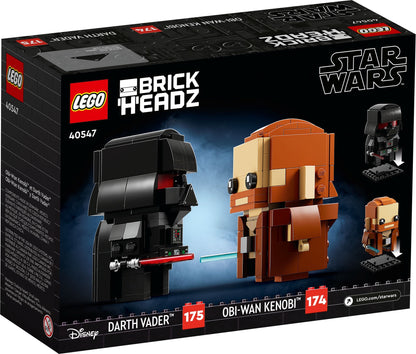 LEGO BrickHeadz: Obi-Wan Kenobi™ & Darth Vader™ (40547) - New Sealed - close-up