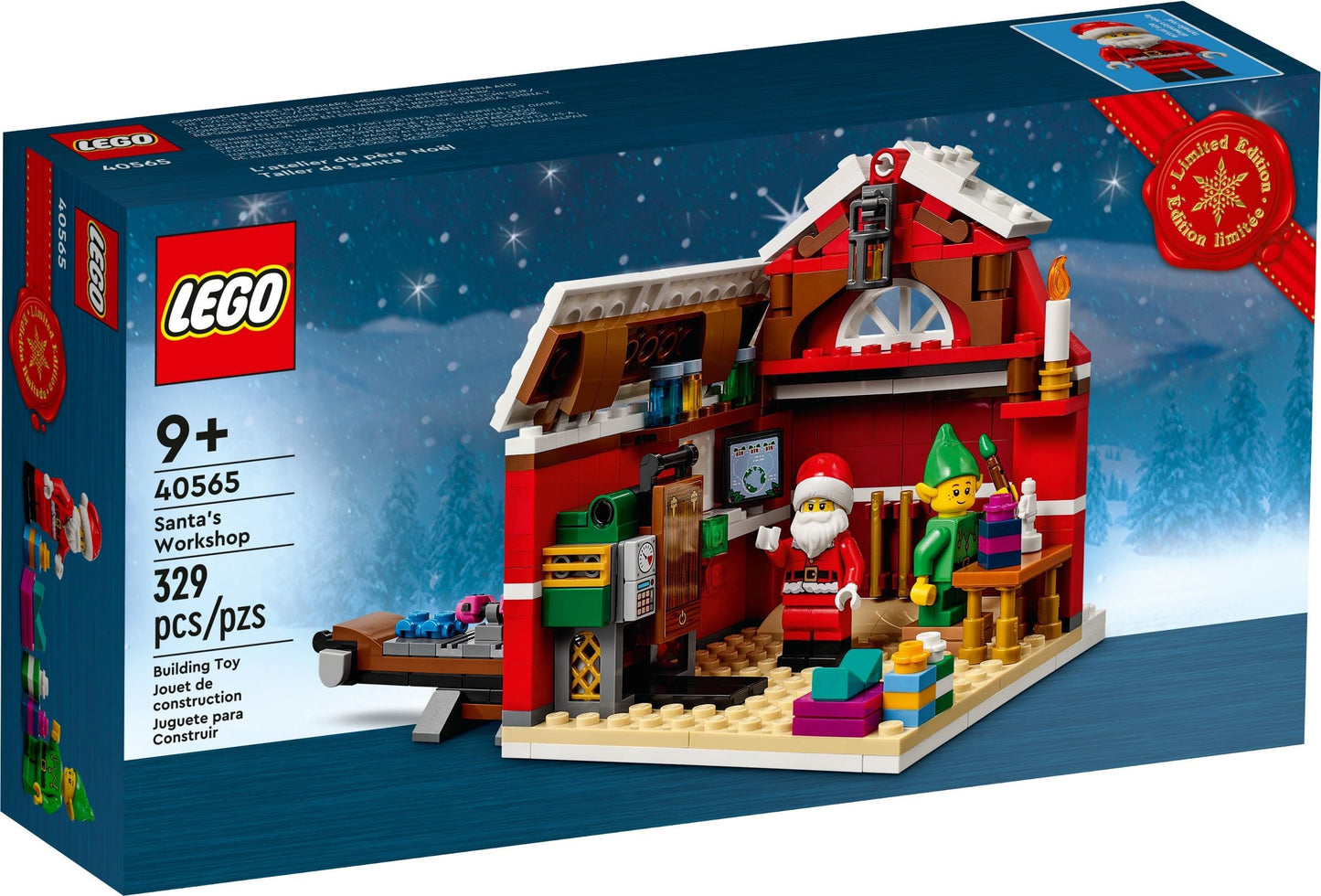 LEGO Seasonal: Santa's Workshop (40565) - New Sealed - box front