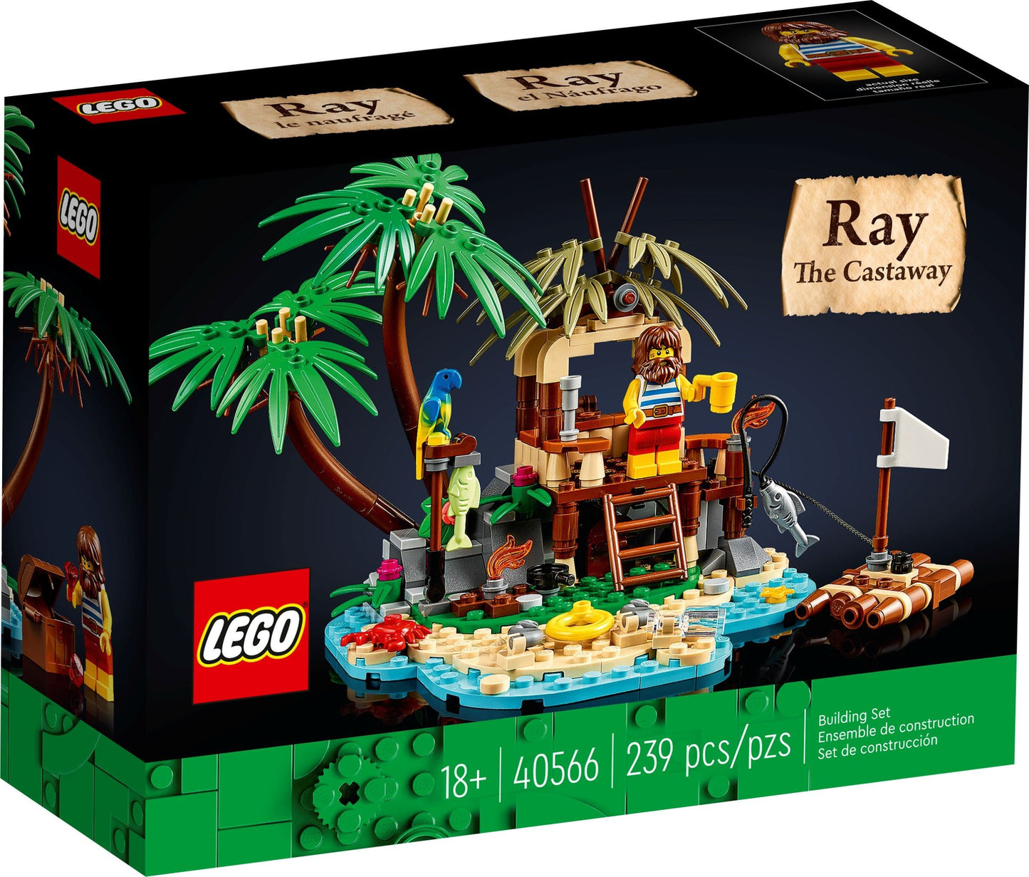 LEGO LEGO Ideas and CUUSOO: Ray the Castaway (40566) - New Sealed - box front