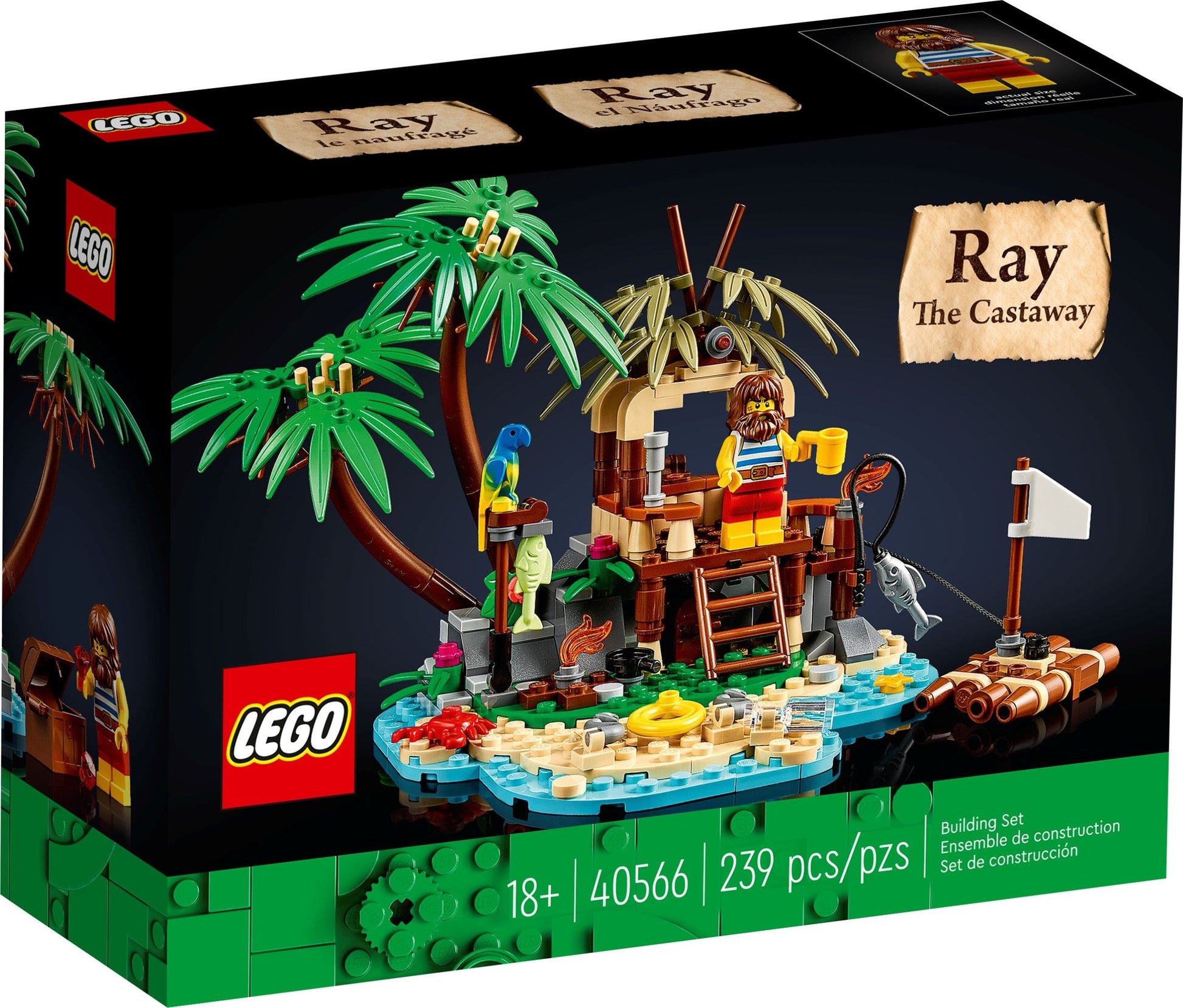 LEGO LEGO Ideas and CUUSOO: Ray the Castaway (40566) - New Sealed - box front