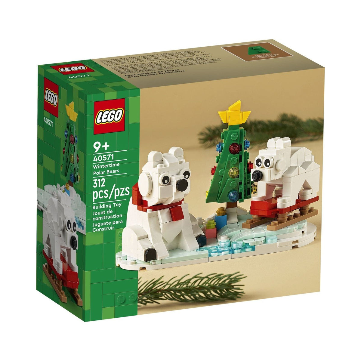 LEGO Seasonal: Wintertime Polar Bears (40571) - New Sealed - box front