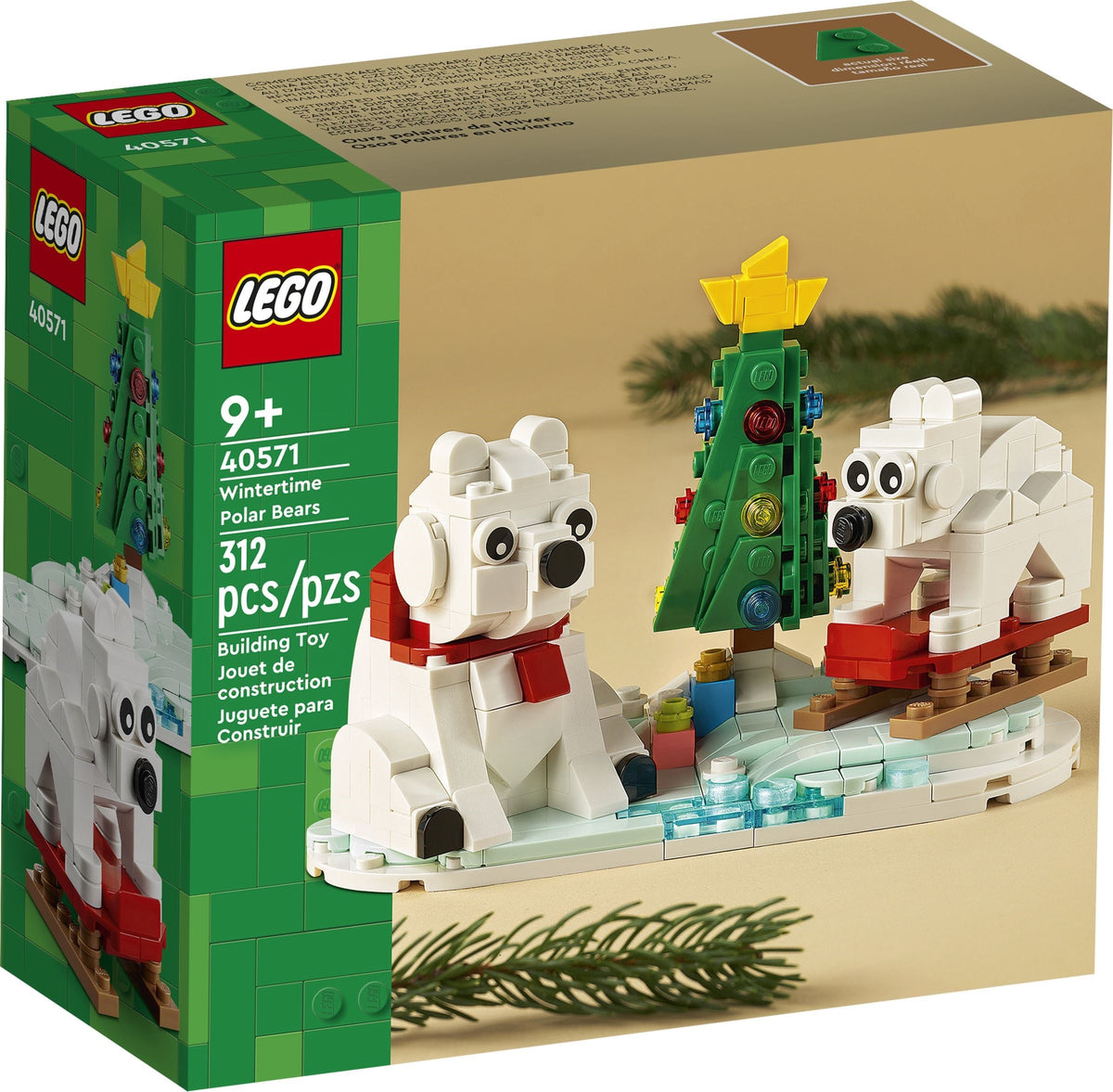 LEGO Seasonal: Wintertime Polar Bears (40571) - New Sealed - box front