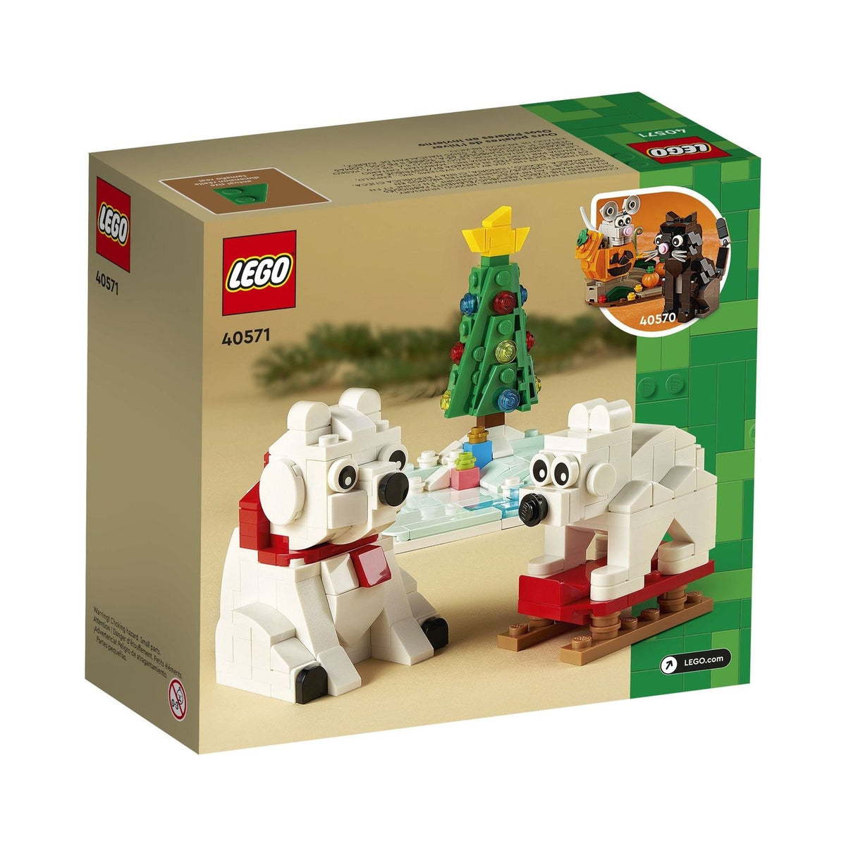 LEGO Seasonal: Wintertime Polar Bears (40571) - New Sealed - built set