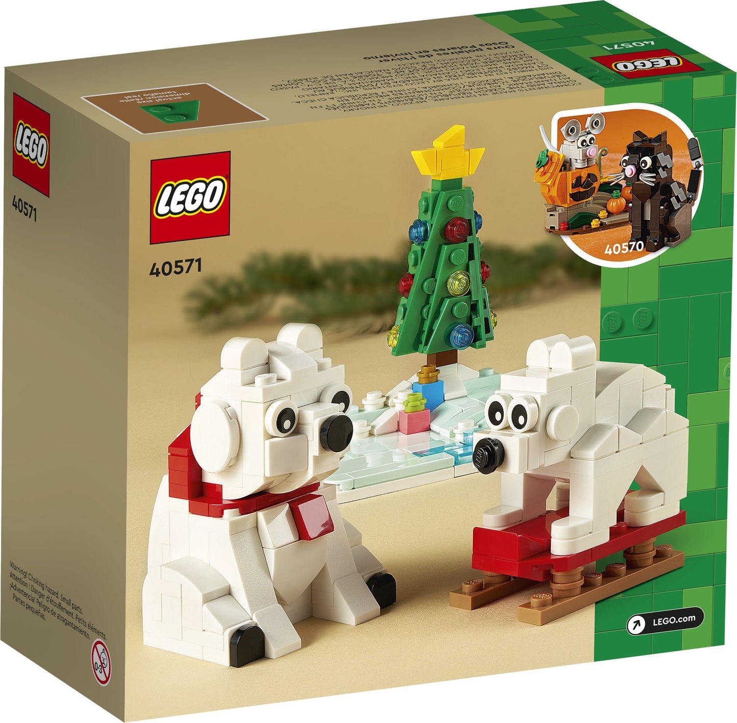 LEGO Seasonal: Wintertime Polar Bears (40571) - New Sealed - built set