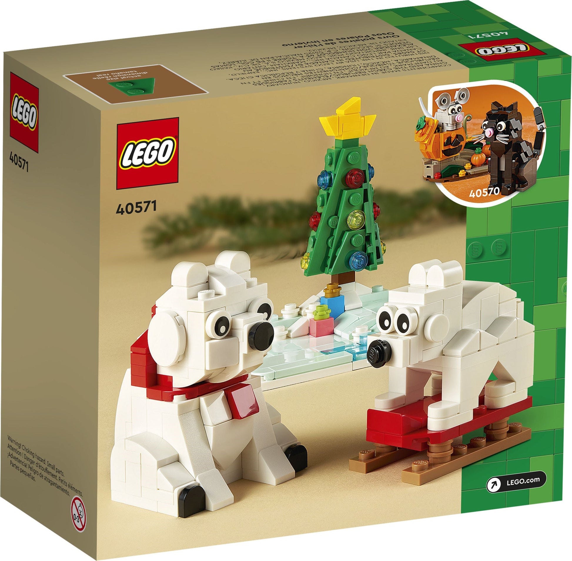 LEGO Seasonal: Wintertime Polar Bears (40571) - New Sealed - built set