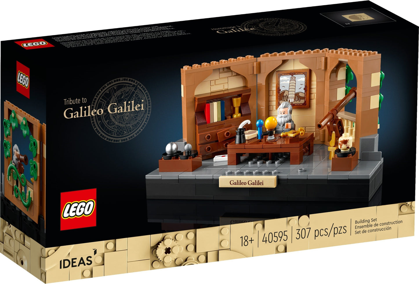 LEGO LEGO Ideas and CUUSOO: Ideas 40595 Tribute to Galileo Galilei Exclusive GWP (307 pcs) (40595) - New Sealed - box front