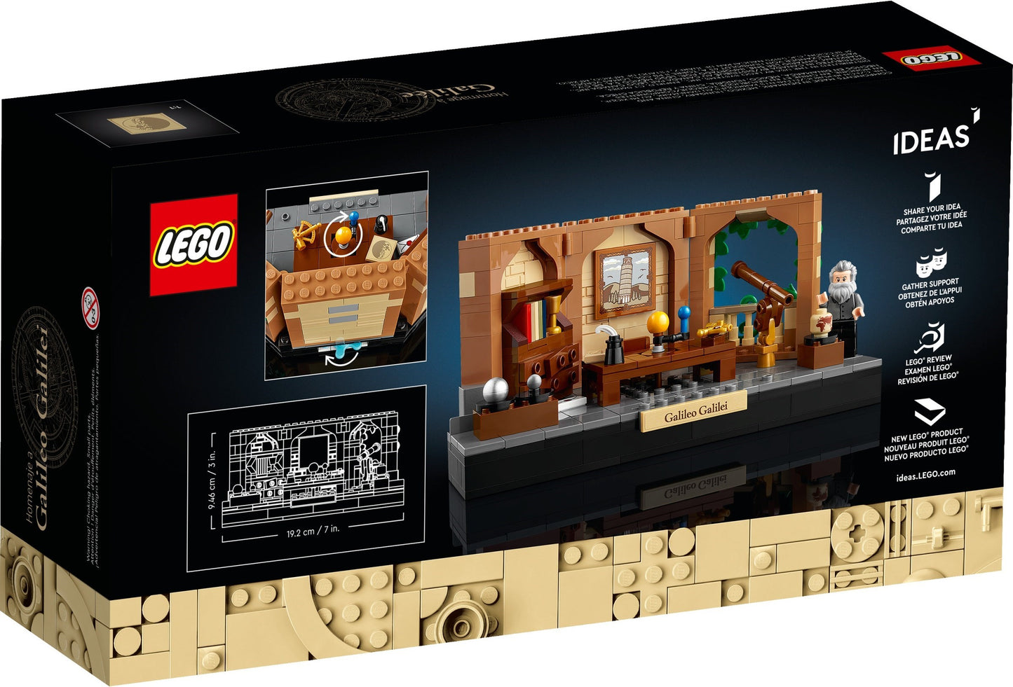 LEGO LEGO Ideas and CUUSOO: Ideas 40595 Tribute to Galileo Galilei Exclusive GWP (307 pcs) (40595) - New Sealed - built set