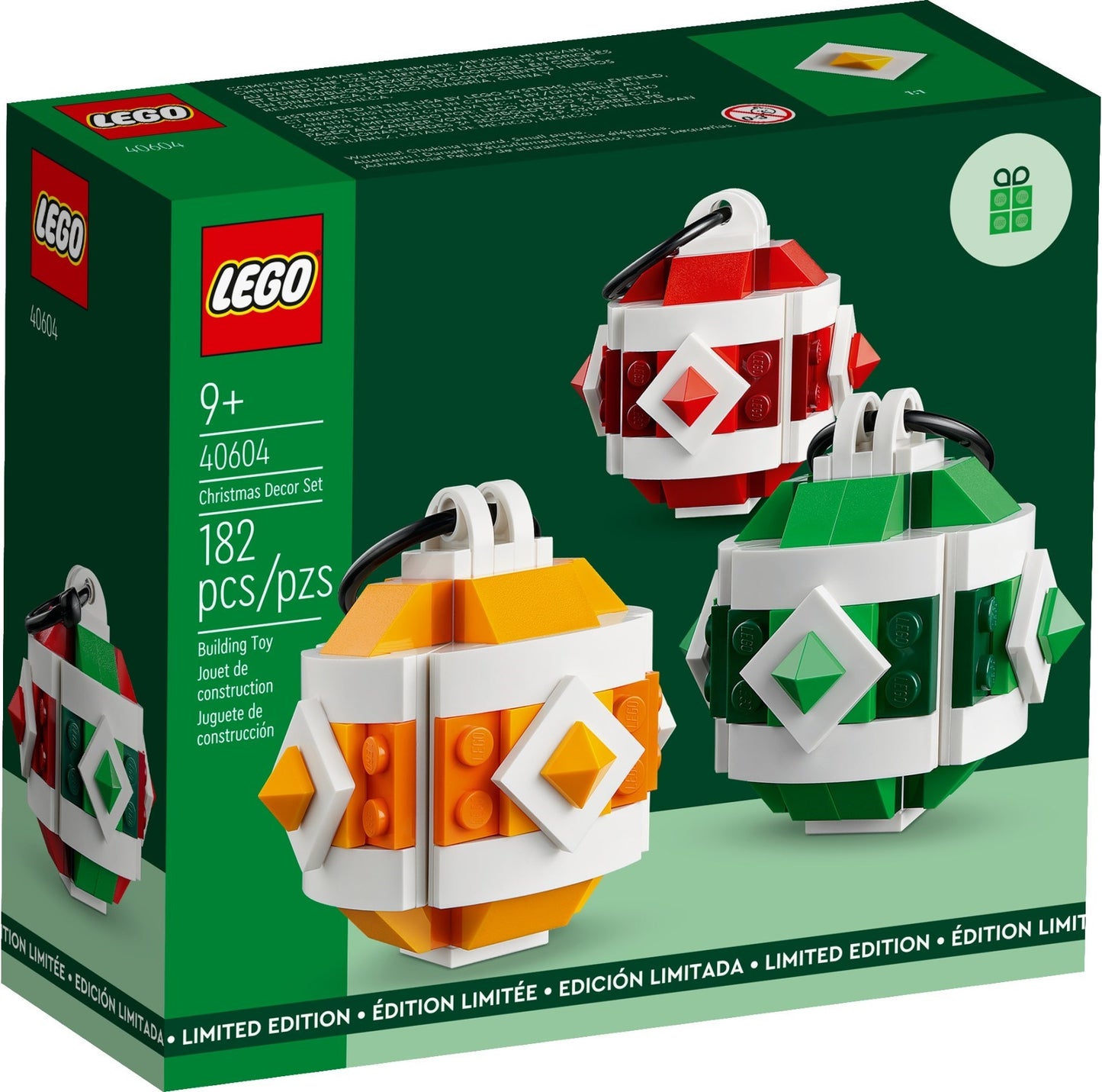 LEGO Seasonal: Christmas Decor Set (40604) - New Sealed