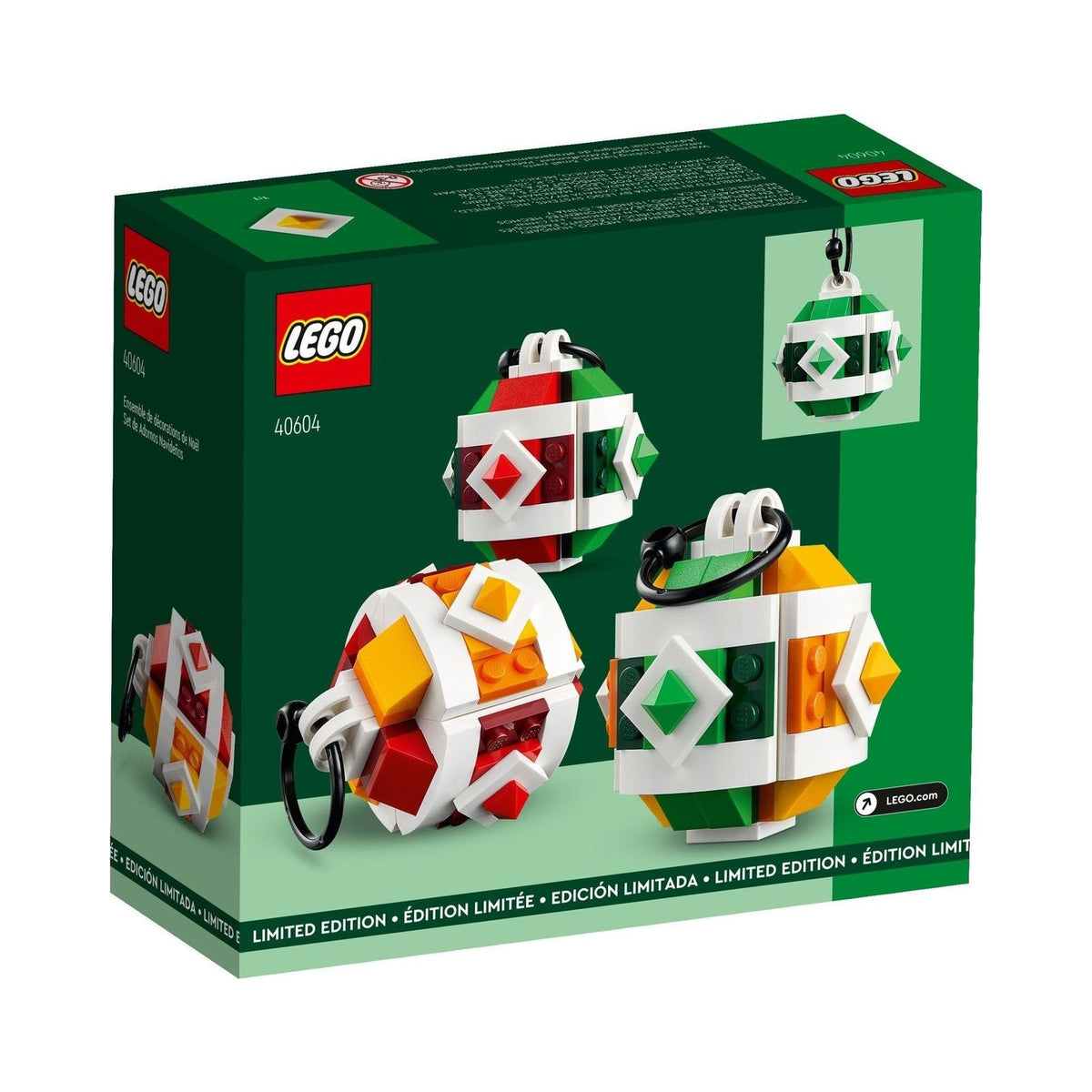 LEGO Seasonal: Christmas Decor Set (40604) - New Sealed - built set
