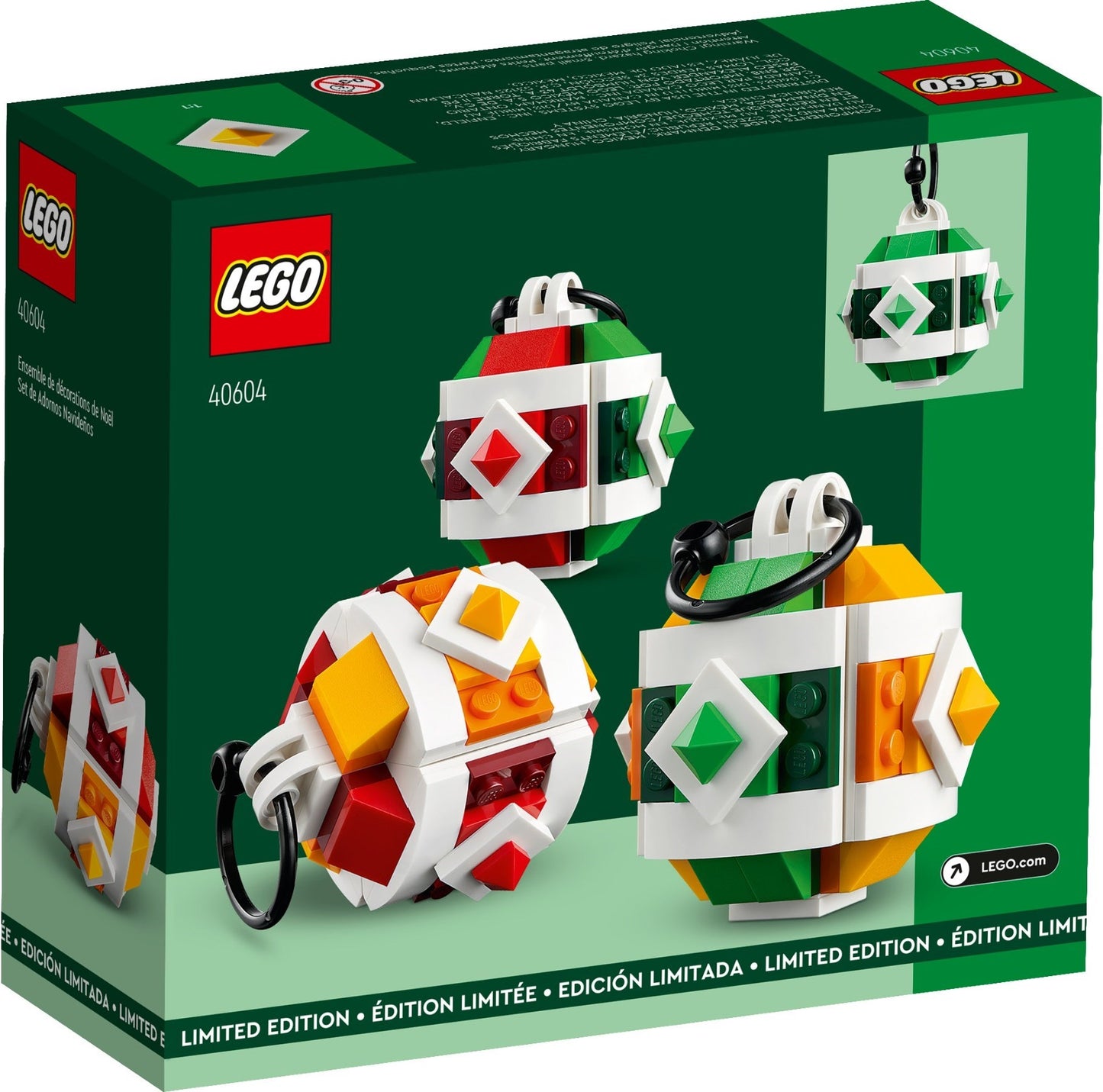 LEGO Seasonal: Christmas Decor Set (40604) - New Sealed