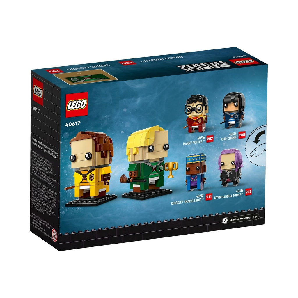 LEGO Brickheadz: Draco Malfoy & Cedric Diggory (40617) - New Sealed - minifigures