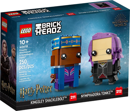 LEGO Brickheadz: Kingsley Shacklebolt & Nymphadora Tonks (40618) - New Sealed - box front