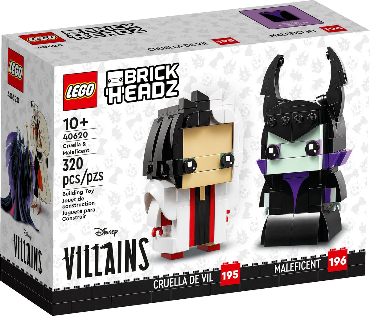 LEGO Brickheadz: Cruella & Maleficent (40620) - New Sealed - box front