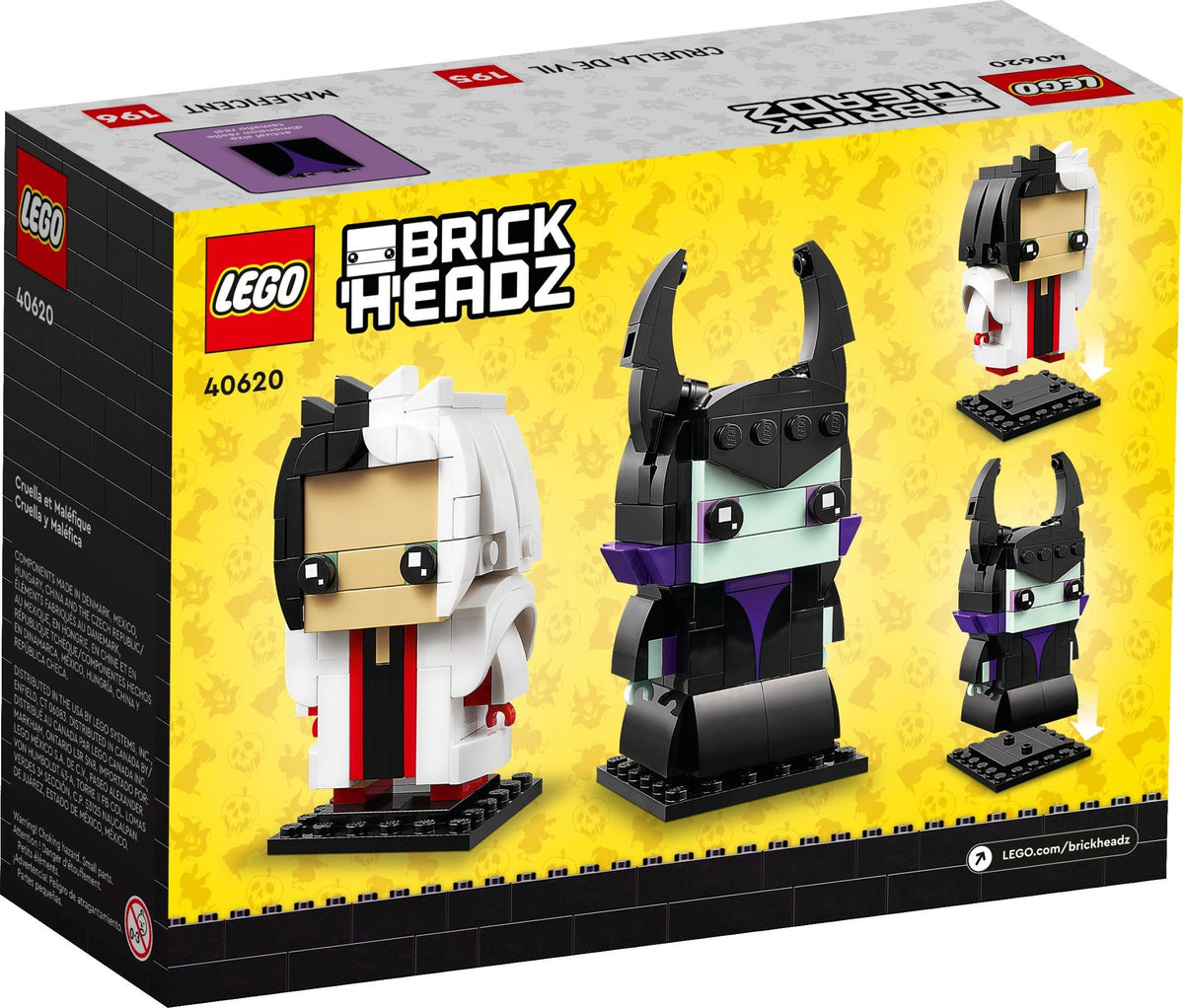 LEGO Brickheadz: Cruella & Maleficent (40620) - New Sealed - alternate view