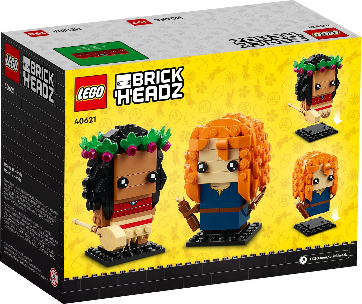 LEGO Brickheadz: Moana & Merida (40621) - New Sealed