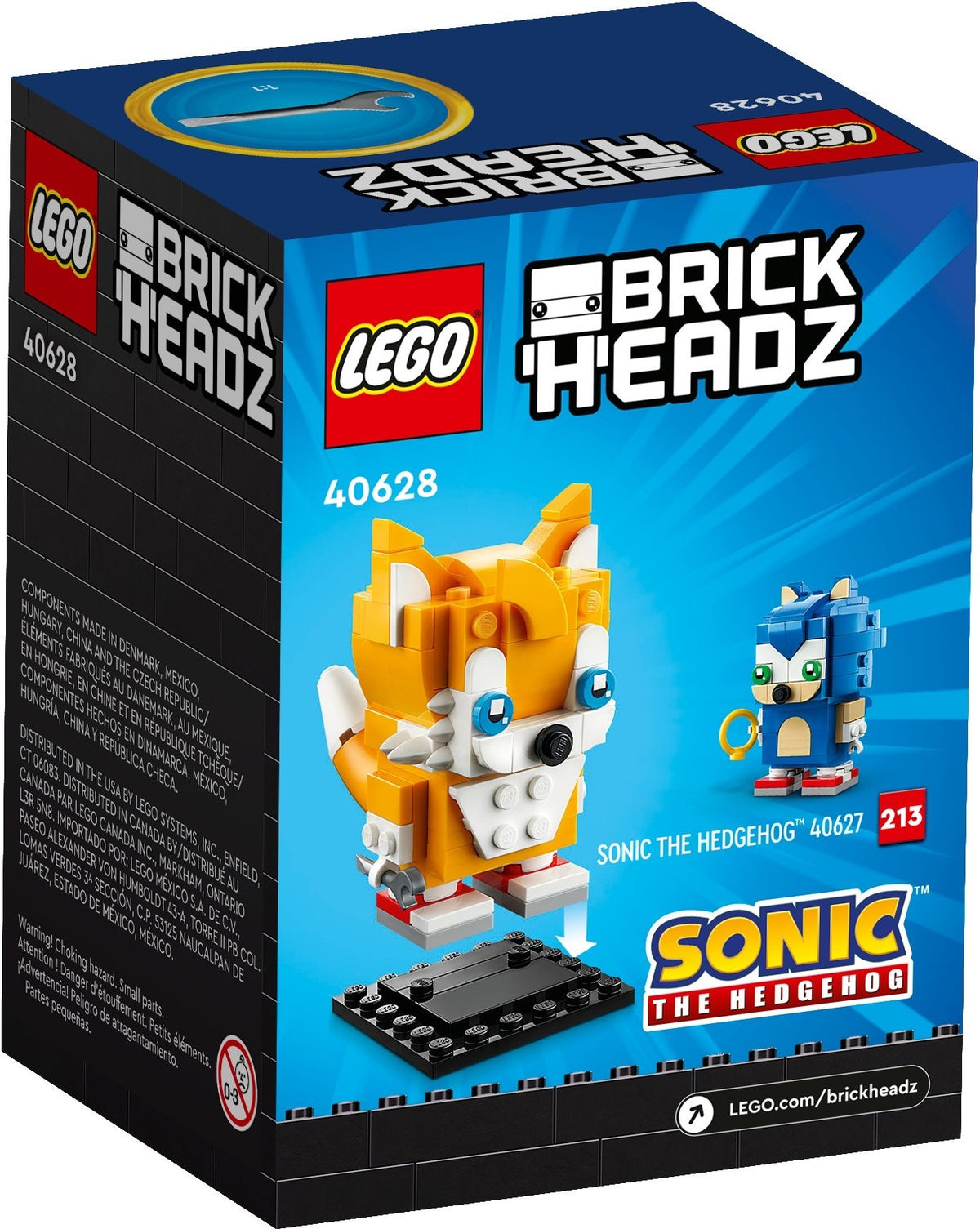 LEGO Brickheadz: Tails Brickheadz (40628) - New Sealed - built set