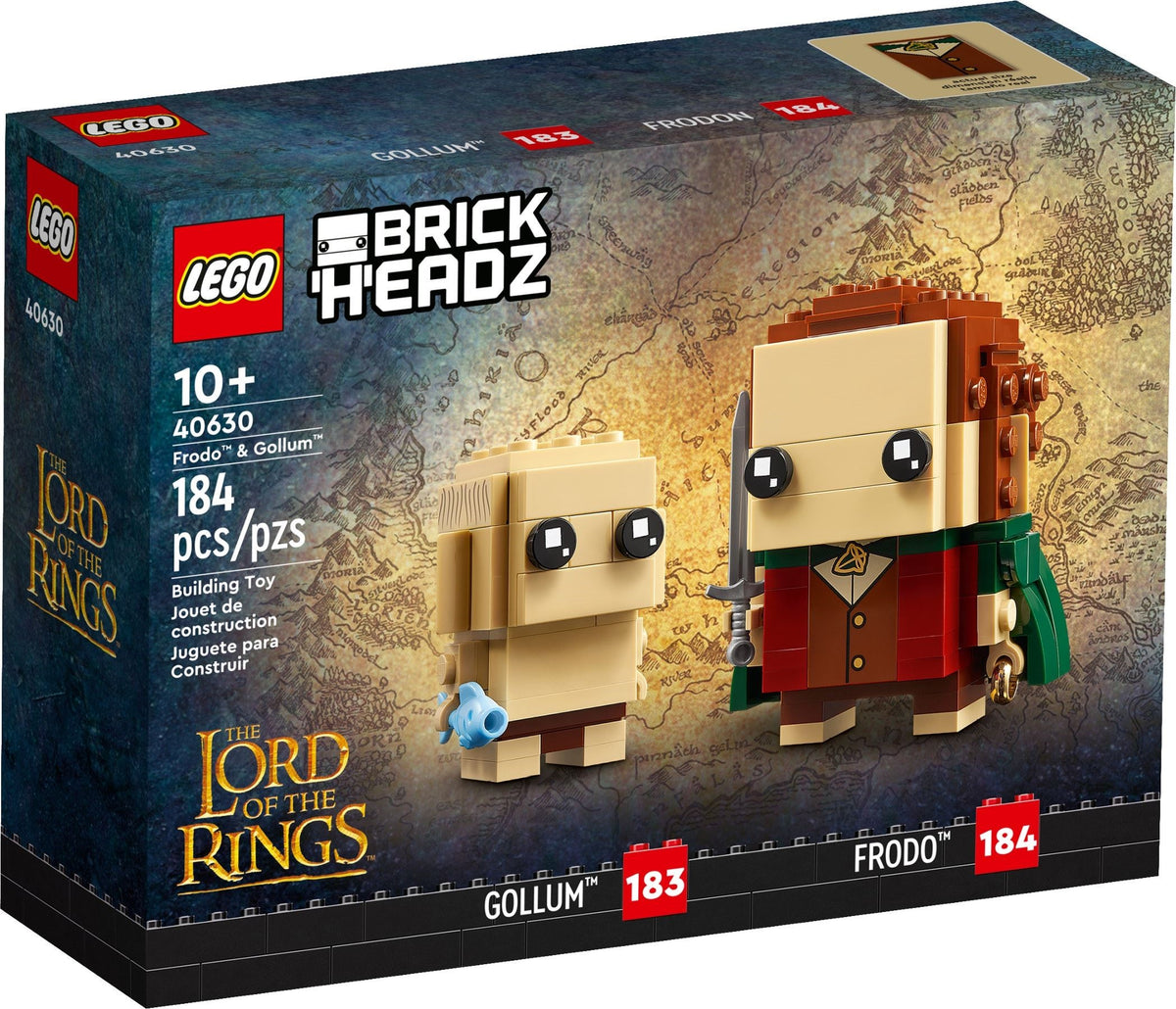 LEGO Brickheadz: Frodo & Gollum (40630) - New Sealed - box front