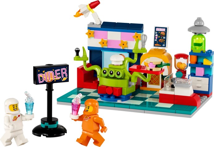LEGO Promotional: Alien Space Diner (40687) - New Sealed - box front