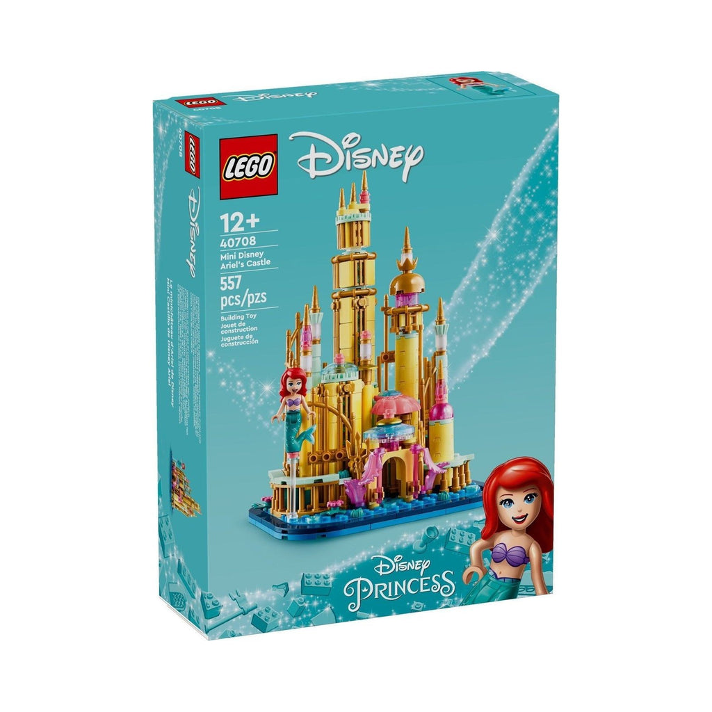 LEGO Disney: 40708 Mini Disney Ariel's Castle With Ariel Minidoll 12+ 557 Pieces (40708) - New Sealed - box front