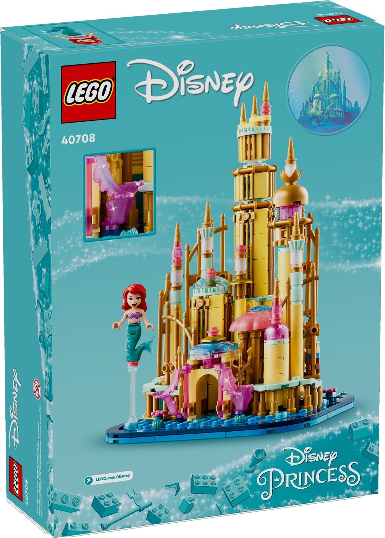 LEGO Disney: 40708 Mini Disney Ariel's Castle With Ariel Minidoll 12+ 557 Pieces (40708) - New Sealed - built set
