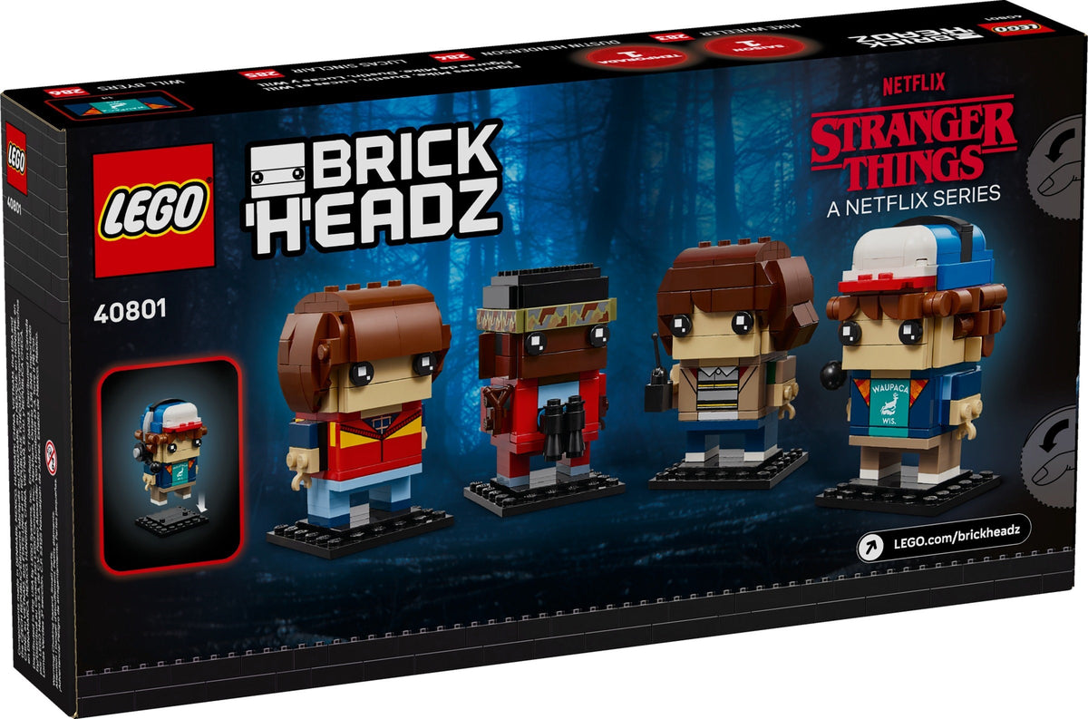 LEGO Brickheadz: Mike, Dustin, Lucas and Will Figures (40801)