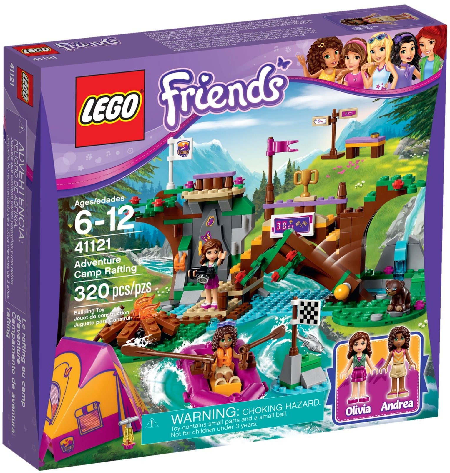 LEGO Friends: Adventure Camp Rafting (41121) - New Sealed - box front